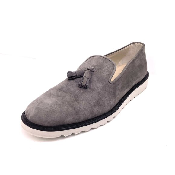 Axel Arigato Men’s Grey Genuine Suede Loafers with Tassels Size US 12 - Picture 4 of 13